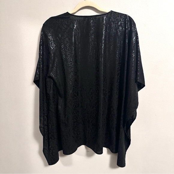 Michael Kors Snakeprint Pullover Dolman Blouse Shirt Black Womens Small - Picture 4 of 7